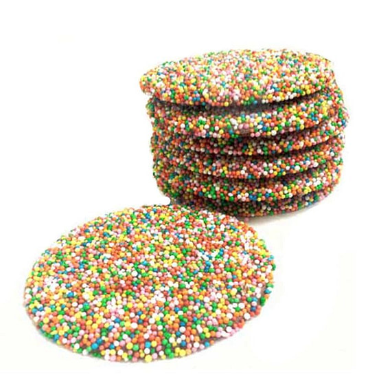 Chocolate Freckles 8cm Qty 20 box Personalised Chocolate