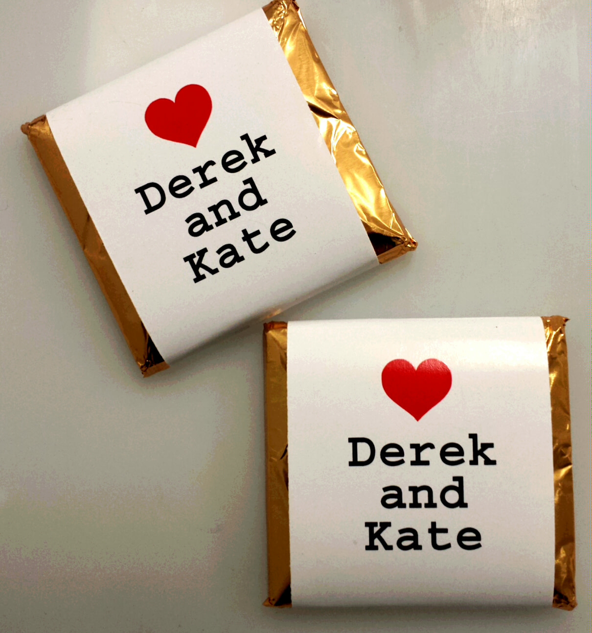 Chocolate Jewels Per Kilo (80 jewels) Personalised Chocolate Bars